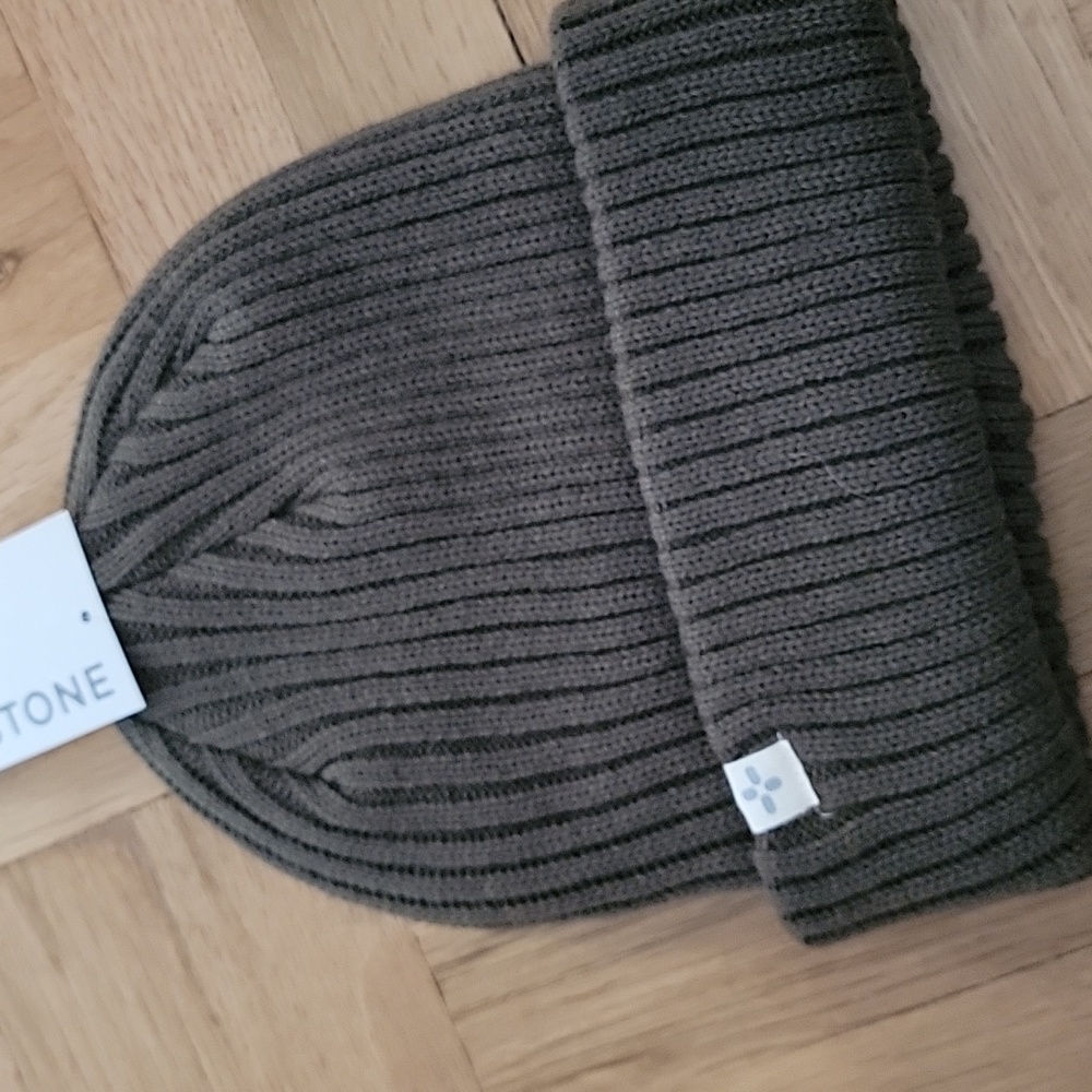 NEW/MENS CUFFED BEANIE/SUN+STONE